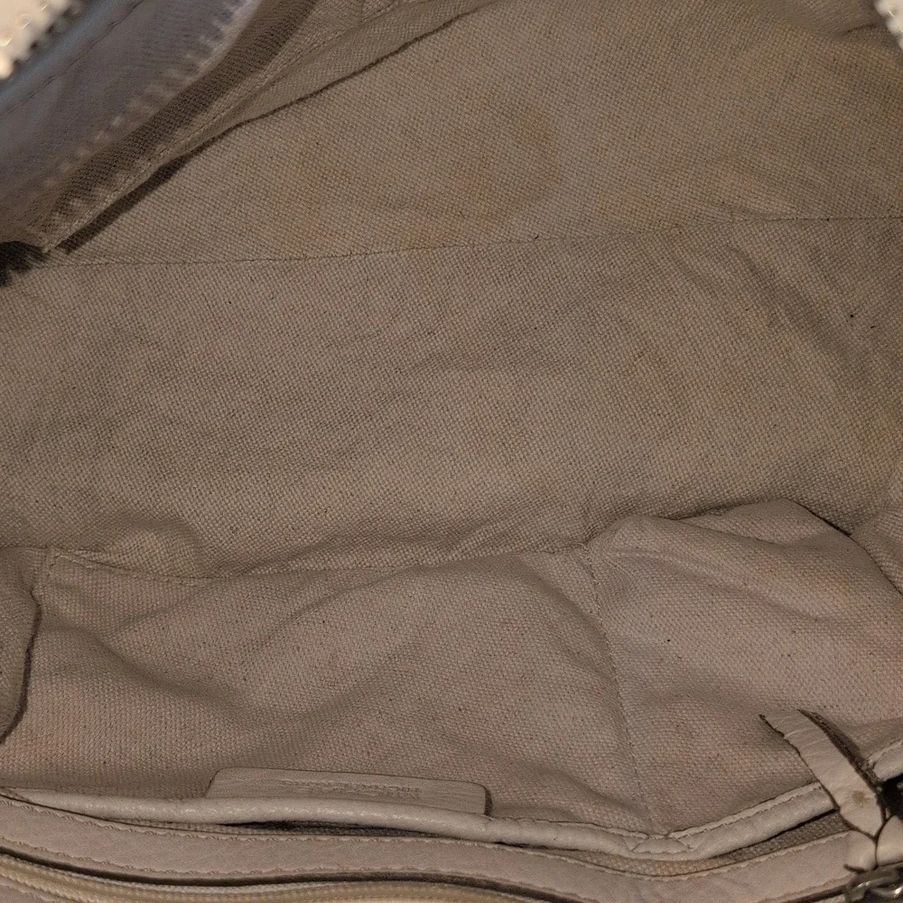 Michael Kors White Leather Tote Bag
